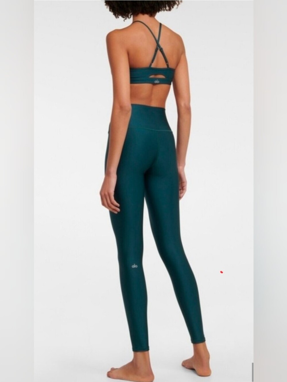 ALO Yoga Airlift High-Waist Leggings Teal Midnight Green Alo Leggings Womens XS